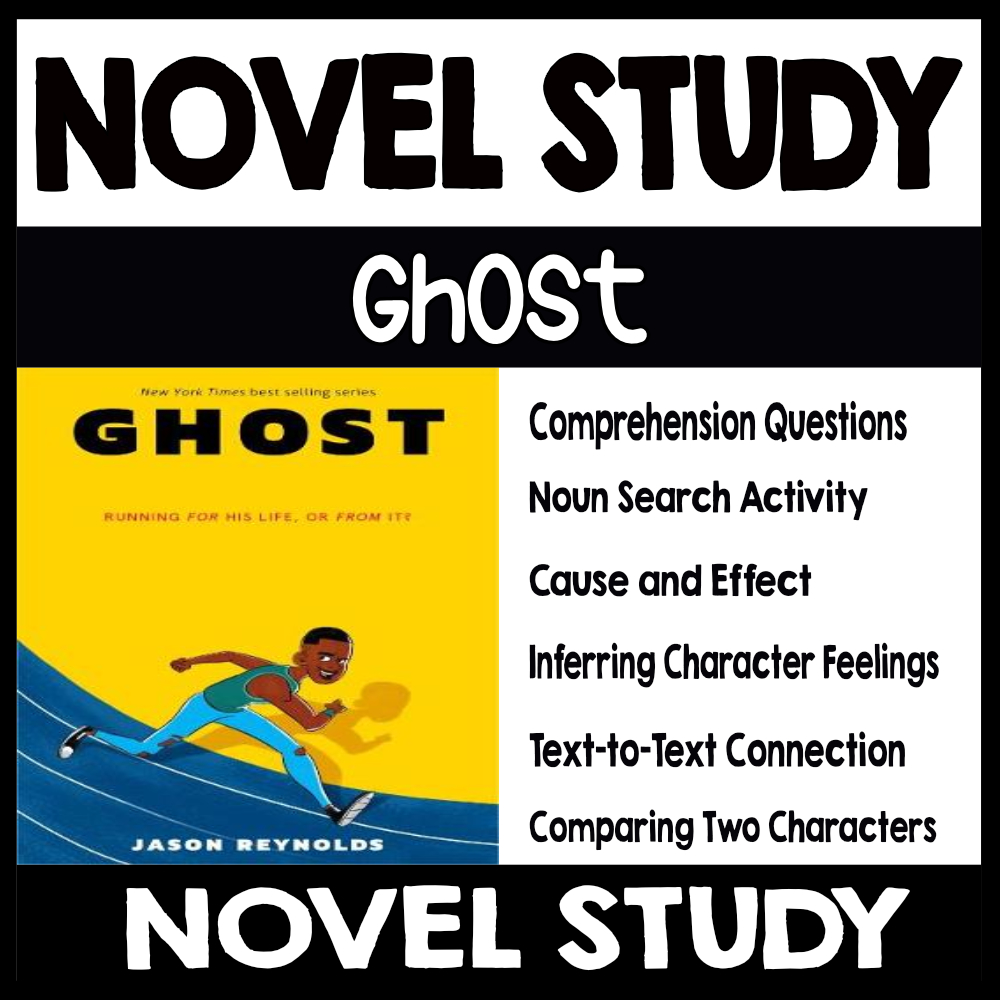 Ghost Novel Study for Special Education Jason Reynolds Track Series #1 •  Special Needs for Special Kids